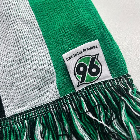 Green and Black Striped 96 Soccer Scarf - Picture 6 of 7